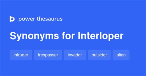 interloper synonym|interloper synonym and antonym.